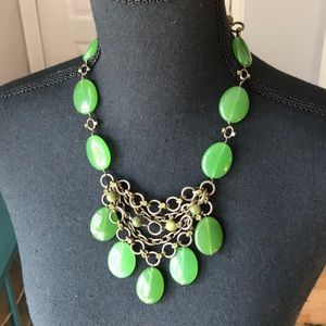 Lia sophia Kiam Collection statement JADE necklace